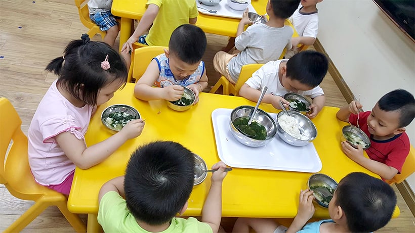 Trường mầm non tốt ở Hà Nội và các vấn đề liên quan đến vệ sinh an toàn thực phẩm