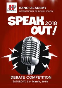 Cuộc thi hùng biện tiếng Anh Hanoi Academy’s Speak Out! 2018
