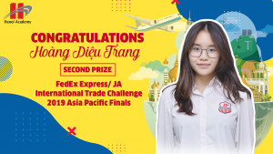 Chúc mừng học sinh Hoàng Diệu Trang đạt giải Nhì chung kết cuộc thi FEDEX EXPRESS/ JA ITC ASIA PACIFIC FINALS