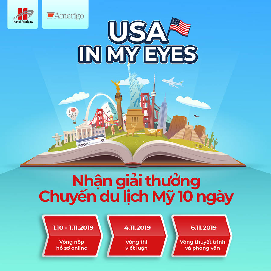Tham gia cuộc thi "USA in my eyes", nhận ngay một chuyến du lịch Mỹ 10 ngày Tham gia cuộc thi &#8220;USA in my eyes&#8221;, nhận ngay một chuyến du lịch Mỹ 10 ngày