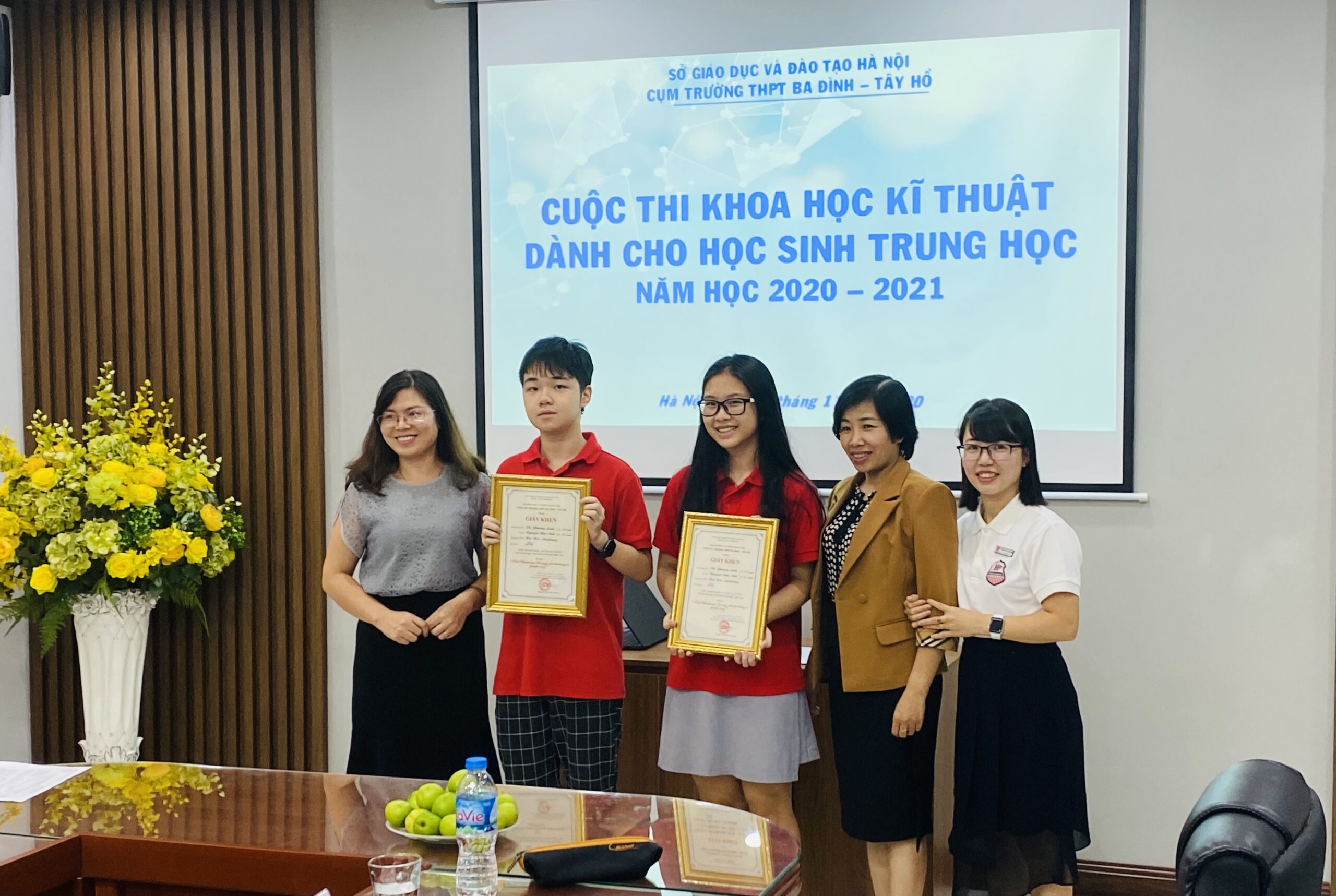 Học sinh Hanoi Academy đạt giải nhì Cuộc thi Khoa học Kỹ thuật cụm Tây Hồ &#8211; Ba Đình